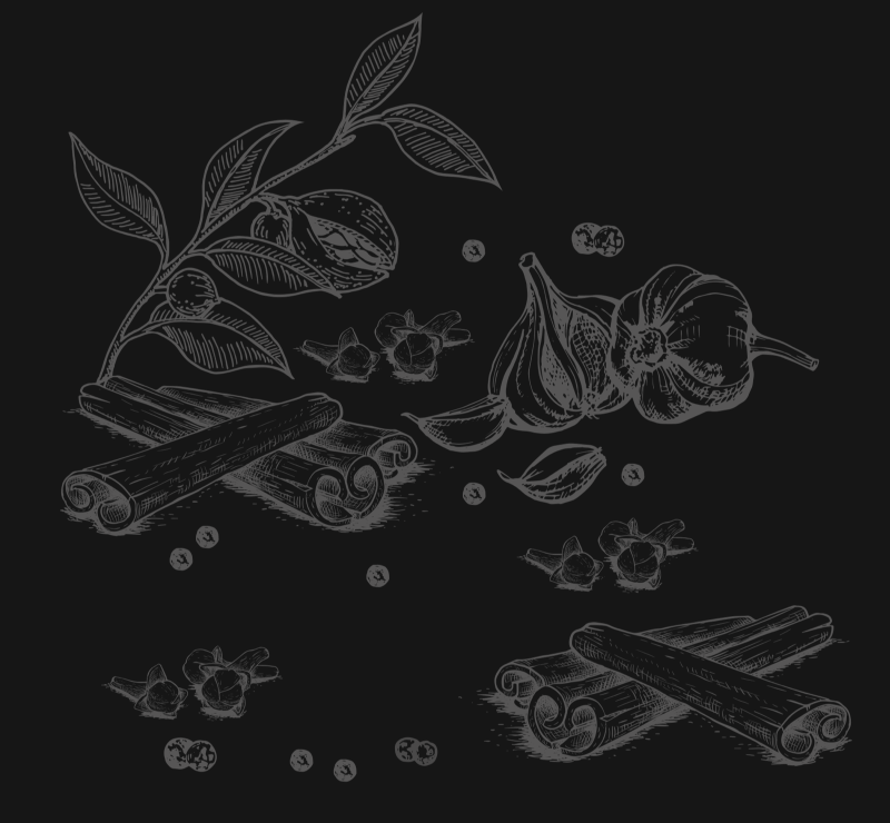 Illustrazione pancetta pepe nero